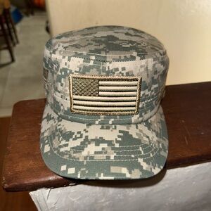 U.S. Army Digital Camo Cap with Flag Patch